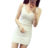 Medium-Long Sling Vest Dress Women's Knitted Summer Lace Bottom Shirt Sexy Inside Student Korean Version