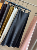 Autumn And Winter Thickened State Slid Fishtail Dress Mid-Length 2025 New High-Waist A-Word Half-Body Skirt