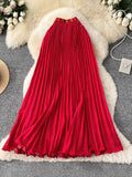 Wave Hem Wave Point Hundred Fold Skirt Half Skirt Women 2026 Spring New Tight Waist A Word Long Fishtail Skirt