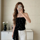 Hottie Bra Vest Woman Summer Bow Full Of Strapped Sleeves Inside And Outside Wearing Design Feelt Tide