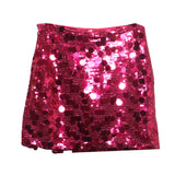 Real Shooting Heavy Industry Glitter Bling Bling Dress Babes Night Shop High-Waisted Ass A Short Skirt 1029