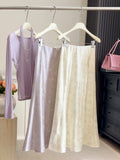 New Chinese Chinese Styled Fascination Crate Acetic Dress Girl Retro High-Rise Thin A Word Butterfly Flower Hanging Fishtail Skirt