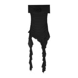 2025 New Pure Desire To Pry People Lotus Leaves Side Splicing Dress Niche Folds Thin Hottie Short Dress Summer