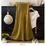 French High-Grade Glossy-Sense Fish-Tailed Half-Dressed Women's Spring 2025 New High-Waisted Hairy-Skinny-Blanesed Bag-Butg Skirt