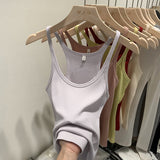 Spice Girls Knitted Sling Vest Women In Spring And Summer 2025 New Slim Slim Short Outer Wear Sleeveless Small Top