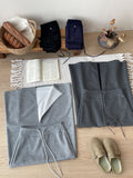 Casual Simple Solid Color High-Waisting Rope In The Long Thin Fashion Skirt Women's Autumn Bag A Skirt