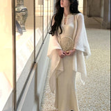 2026 Spring And Summer New Mare Hair Sweater Soft Soft Soft Moonlight Lazy Shawl Knitted Cardigan Dress Woman