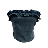No Shoulder Strap Lotus Side Of The Shoulder Cowboy Tector Tset Bosom Tie Short Wearing Sling Vest 2713