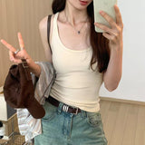 Slinged Waistcoat Girl Slime Skinning Skin Summer New Hottie Wearing Beautiful Back Sleeveless Top