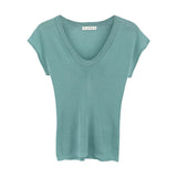 2026 Early Spring Direct Sale Lazy And Relaxed Feeling U Collar Knitted Shirt Women Set Up A Fashionable Short-Sleeved T-Shirt Summer