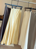 Autumn And Winter Thickened State Slid Fishtail Dress Mid-Length 2025 New High-Waist A-Word Half-Body Skirt