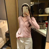 Early Autumn Unique Super-Looking Hooded Long-Sleeved Shirt Women 2025 New Leisure Sports Outside Sun Protection Top