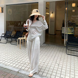 Lyselle Tiansi Super-Good-Looking Single Loose Stripe V-Neck Long-Sleeved T-Shirt For Women 2026 Spring New Thin Top