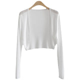 Sunscreen Knitted Cardigan Women's Thin Coat Ice Shawl Shawl Air-Conditioning Shirt Summer With Sling Skirt
