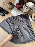 2025 New Half-Body Skirt Acetate Vertic Acid Faeminous Fishtail Dress Female Famous Style Temperament Niche Thin Bag Hip Half Skirt