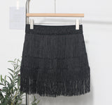 Shiny Tassel Dress Girl Autumn Design Small Babes Dance Irregular A Short Skirt 9039