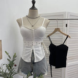 Real Patted Breast Pad Sling Sling Vest Hook Belt Strap Design Feel Waist Hottie Sexy Short Coat 6226