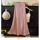 French High-Grade Glossy-Sense Fish-Tailed Half-Dressed Women's Spring 2025 New High-Waisted Hairy-Skinny-Blanesed Bag-Butg Skirt