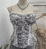 Real Shot Slamm Sling Vest Women's 2026 Summer New Short Sleeveless Top With Chest Cushions In Wooden Ear 8878