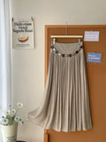 French Retro-Screative Ice Silk Cotton 100-Folded Dress Woman Sha Bohemia Beach Holiday Style A Skirt